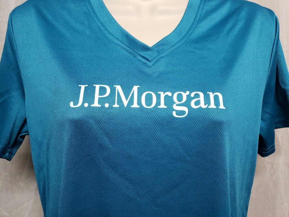2018 Team JP Morgan Womens Medium Green Jersey
