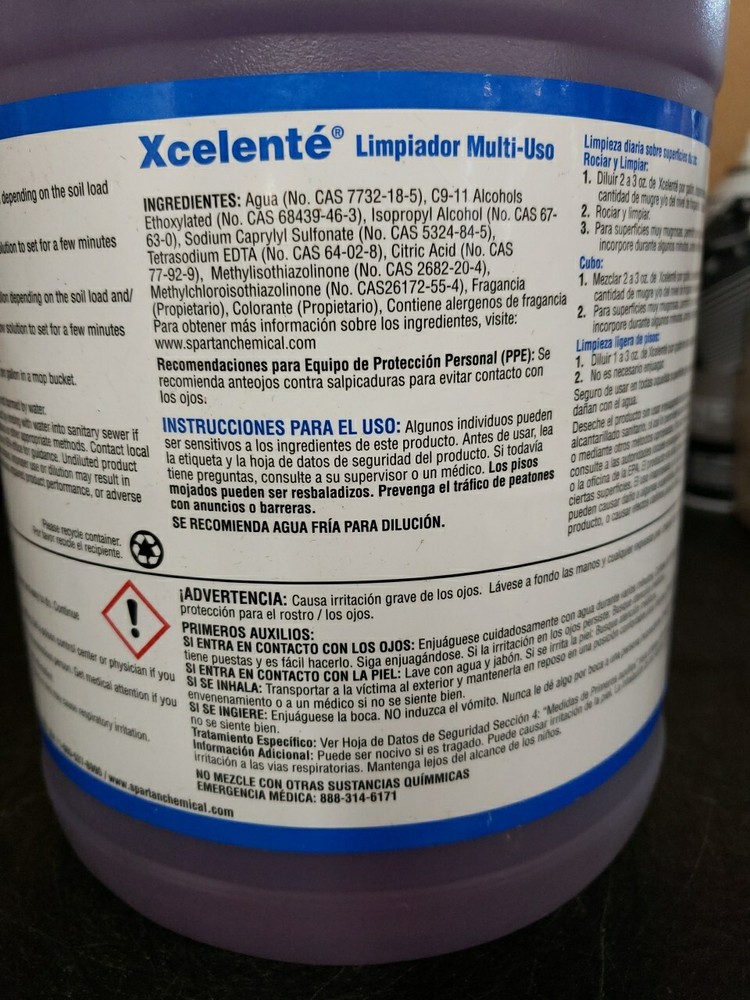 Spartan Xcelente Multi-Purpose Cleaner (1 Gallon)