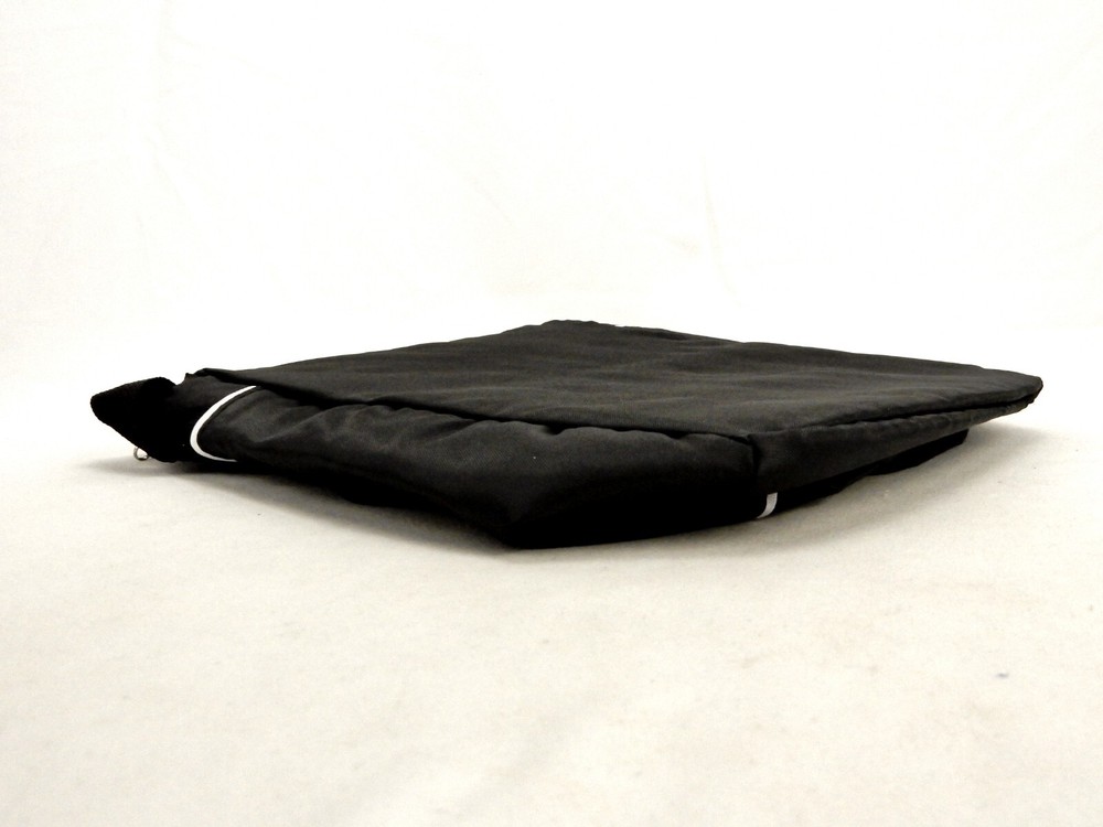 12 Can Beverage Tote, Zippered, Black Polyester Shell, PEVA Lining, Prime #LB305