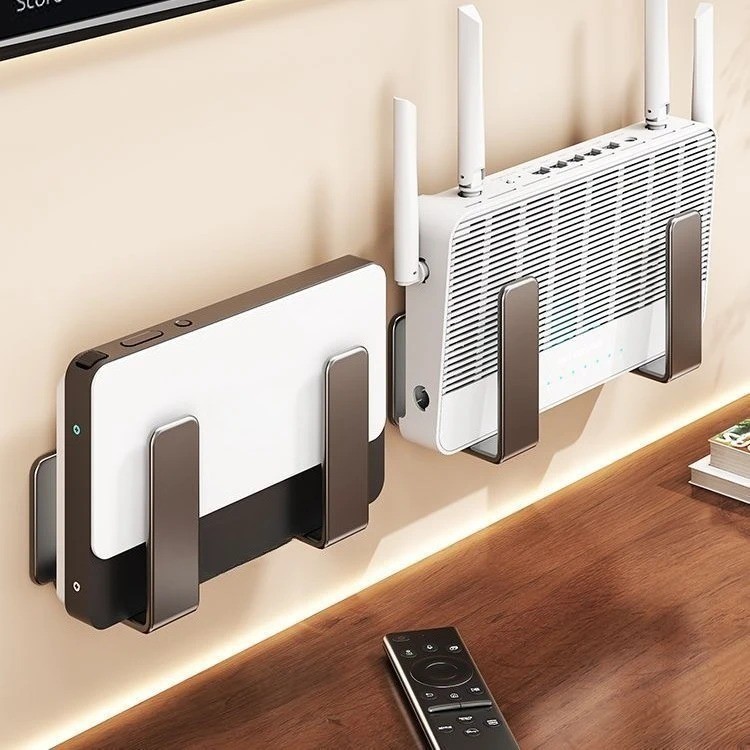 Router Placement Rack No Drilling Wall Mount Socket Set-Top Box Hook