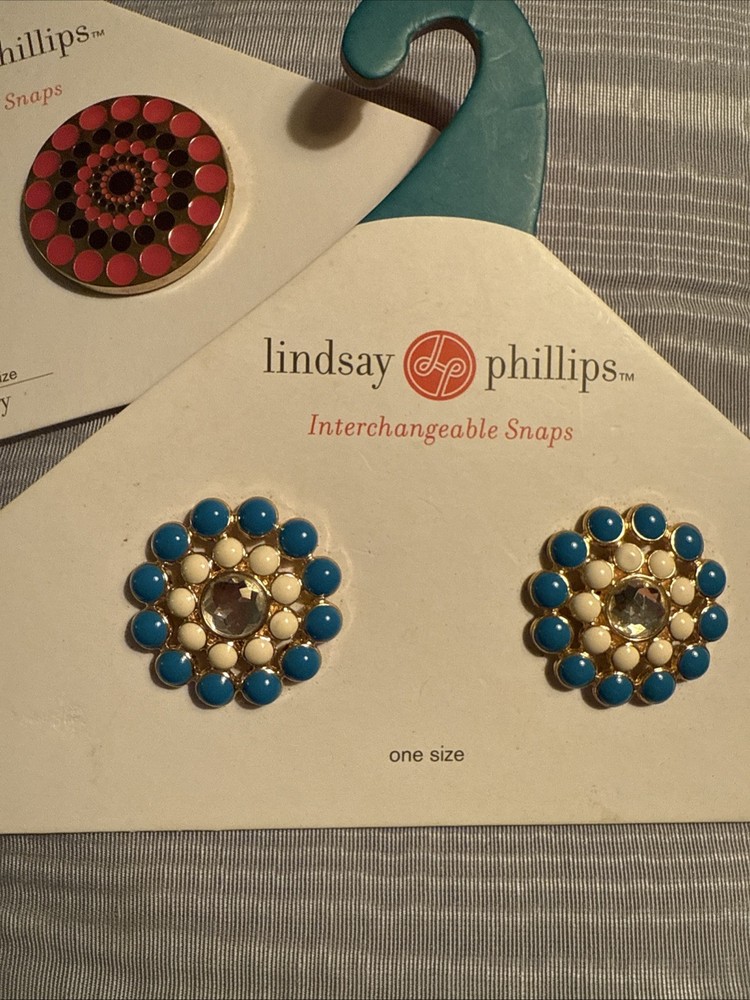 Lindsay Phillips Interchangeable Snaps for Switch Flops. New On Original Packing