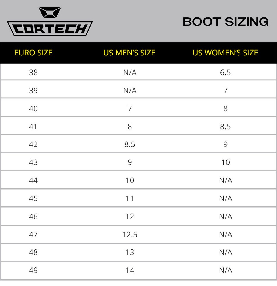 Cortech Menace Riding Shoes 13 Black