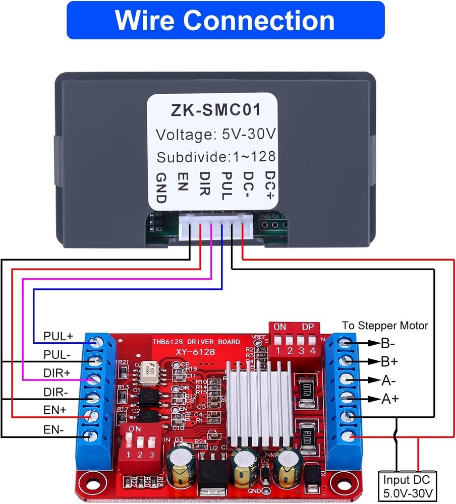 For Nema17/23 Motor Speed Adjustable Stepper Motor Controller Module DC5-30V