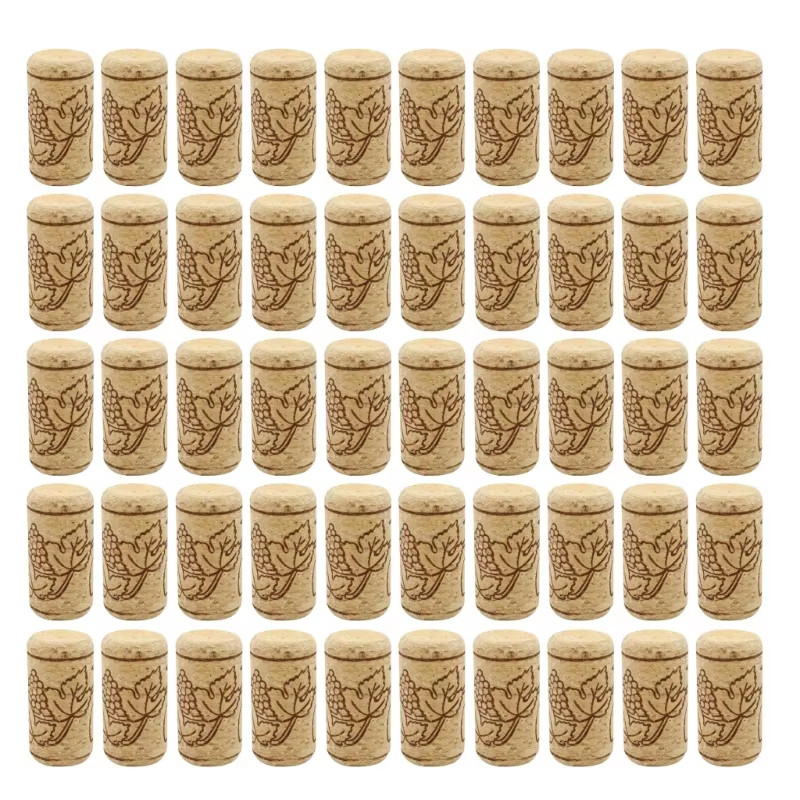 50Pieces/Set Natural Straight Corks Stoppers Leakproof Replacement Stoppers for
