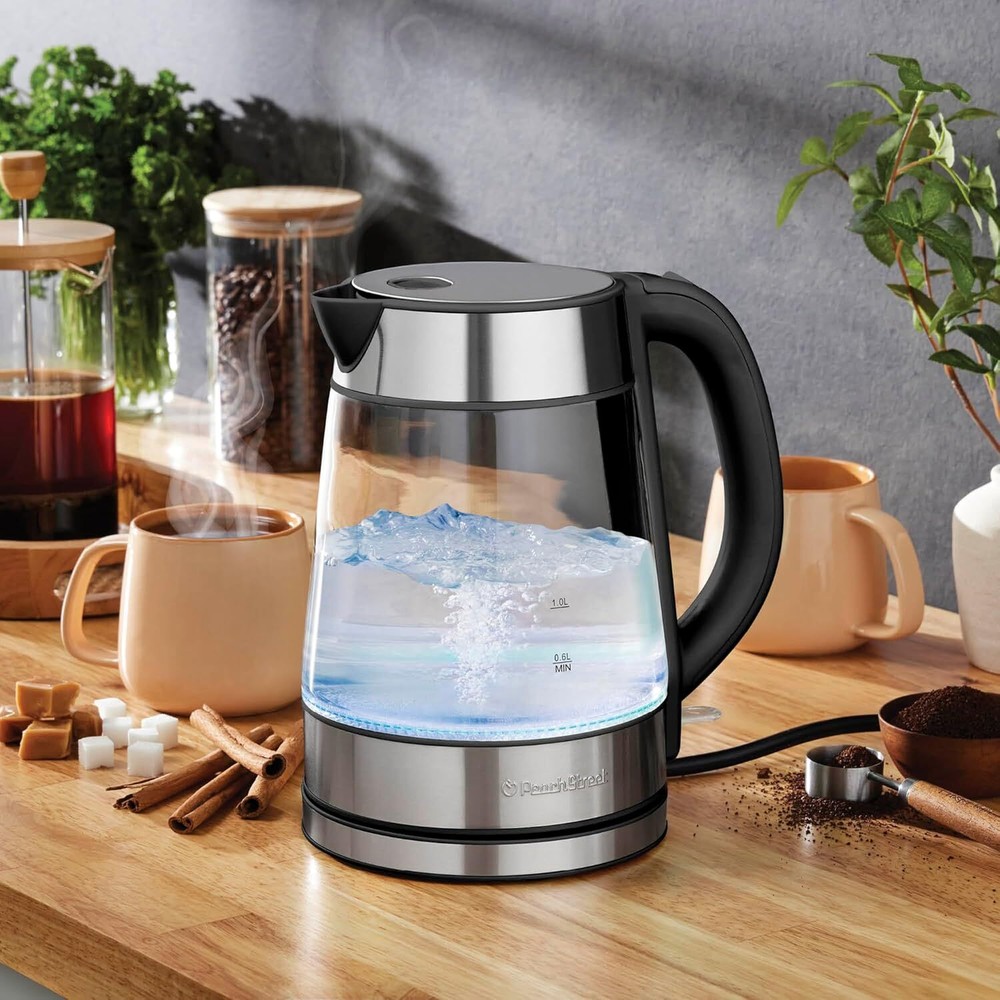 Electric kettle for coffee and tea