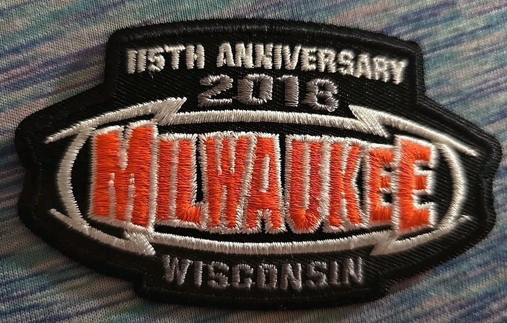 Milwaukee Wisconsin, 115th Anniversary Harley-Davidson Patch from 2018