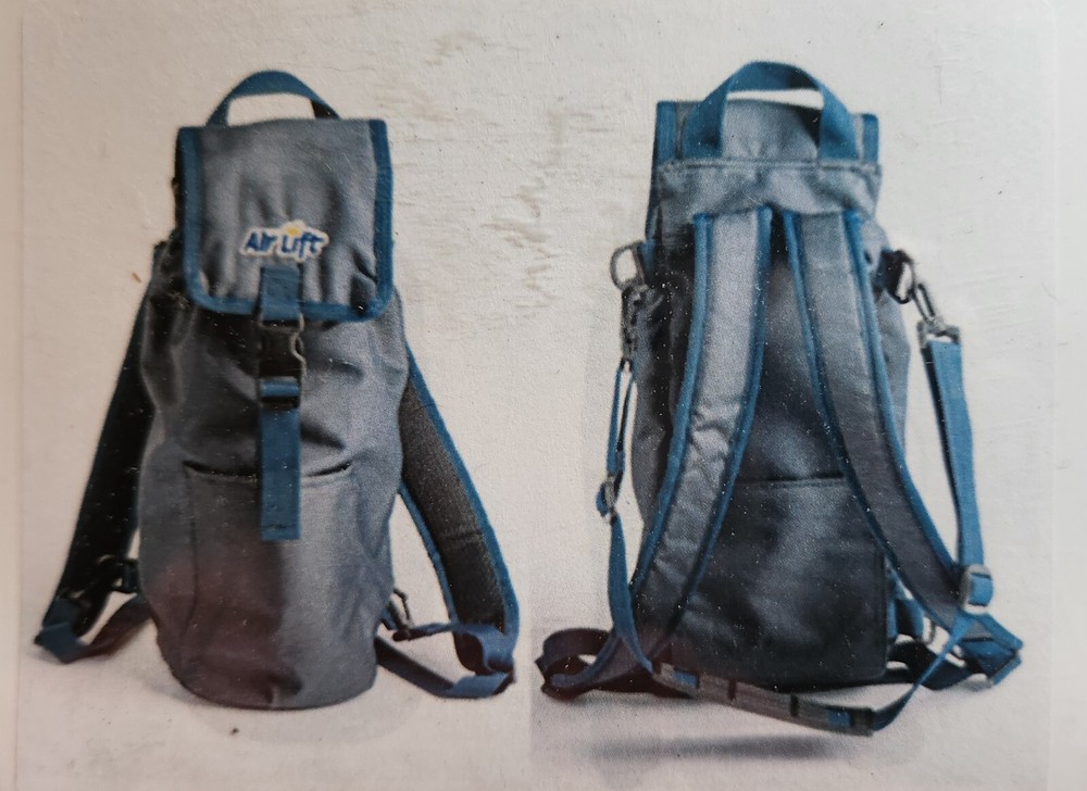 Carex Oxygen Shoulder Style Carry Bag C,D, M6 Sized Cylinders, Backpack Style