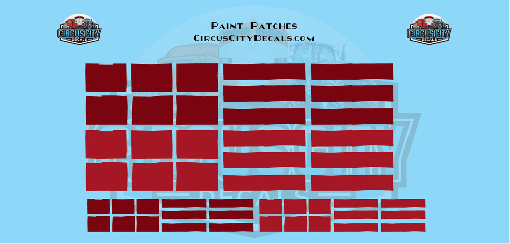 Reporting Mark Paint Patch Red O Scale