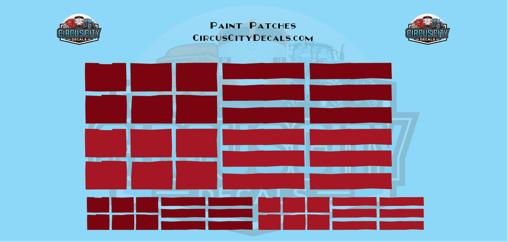 Reporting Mark Paint Patch Red O Scale