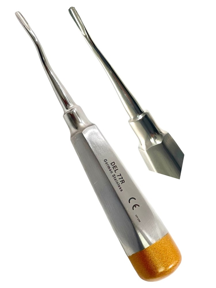Dental Elevator Serrated No 77R E77R Light Handle Dental Instruments-German