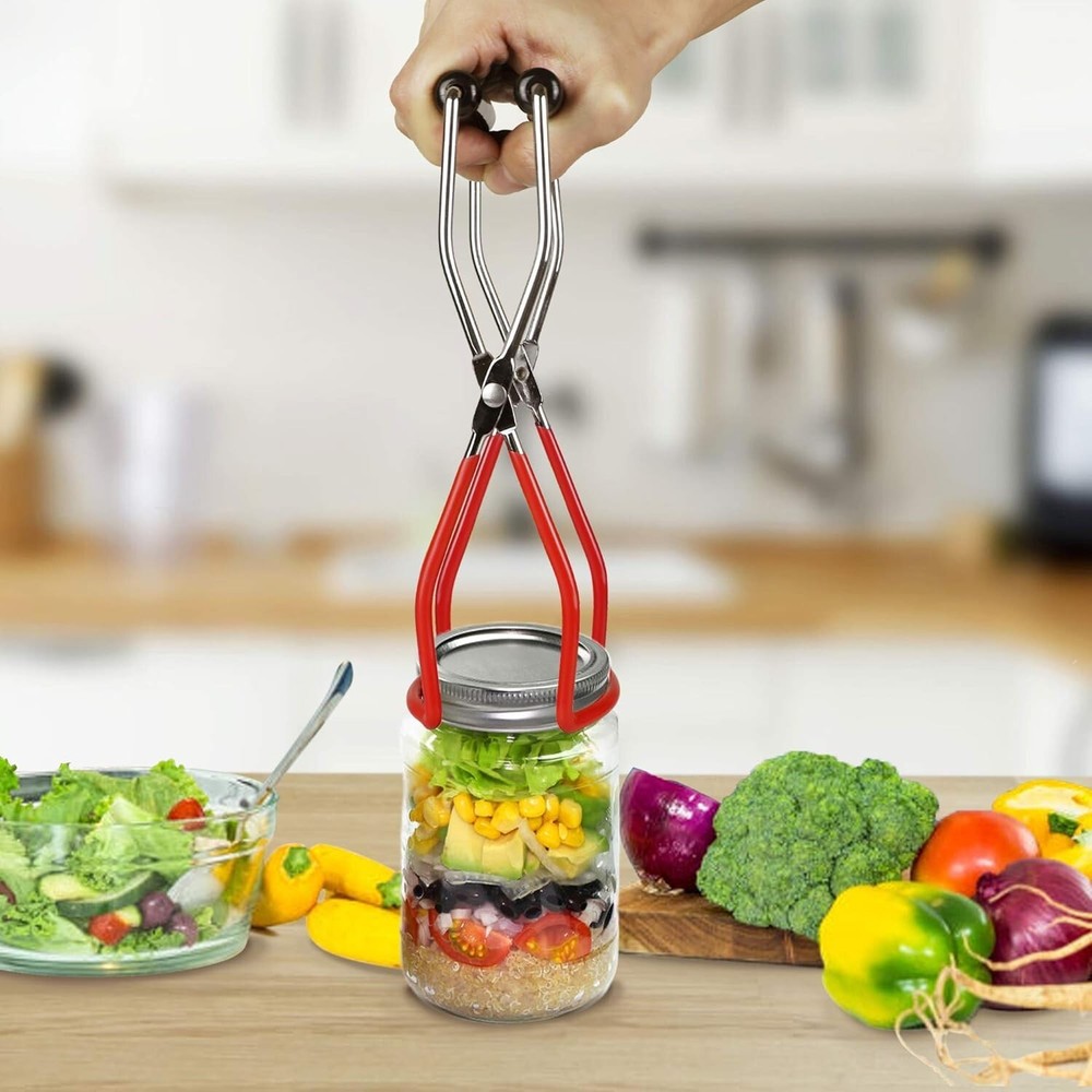 Multi-Functional Canning Rack with Expandable Features and Silicone Grips