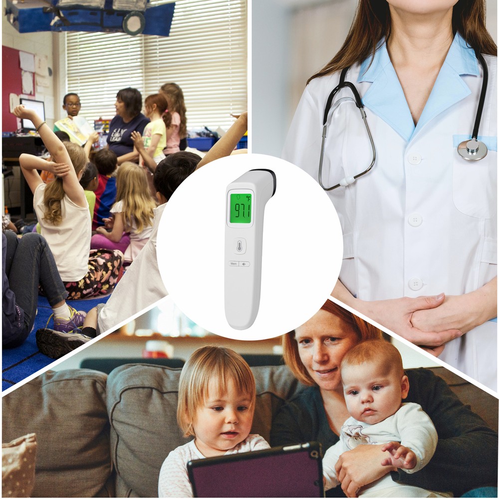 2 Pack No Contact Digital Infrared Thermometer Temperature Gun Memory Function