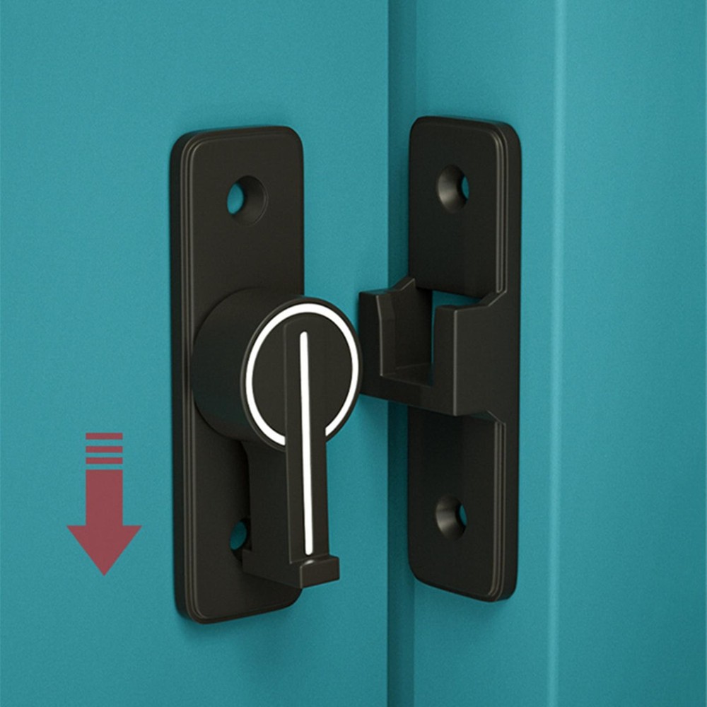 90° Keyless Interior Door Bolt Luminous Surface-mounted Room Door Latch aa