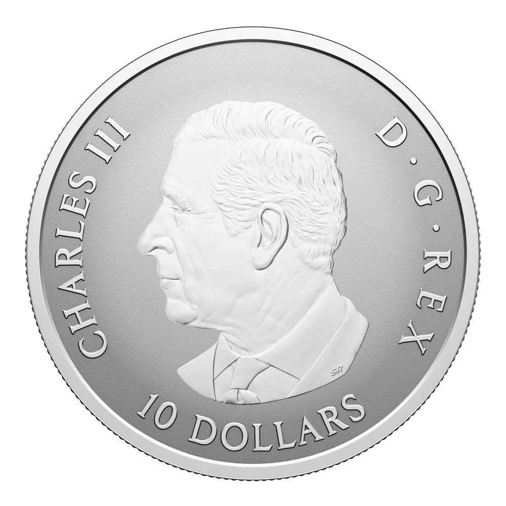 2026 Canada $10 Gleaming Maple Leaves Pure Silver Coin