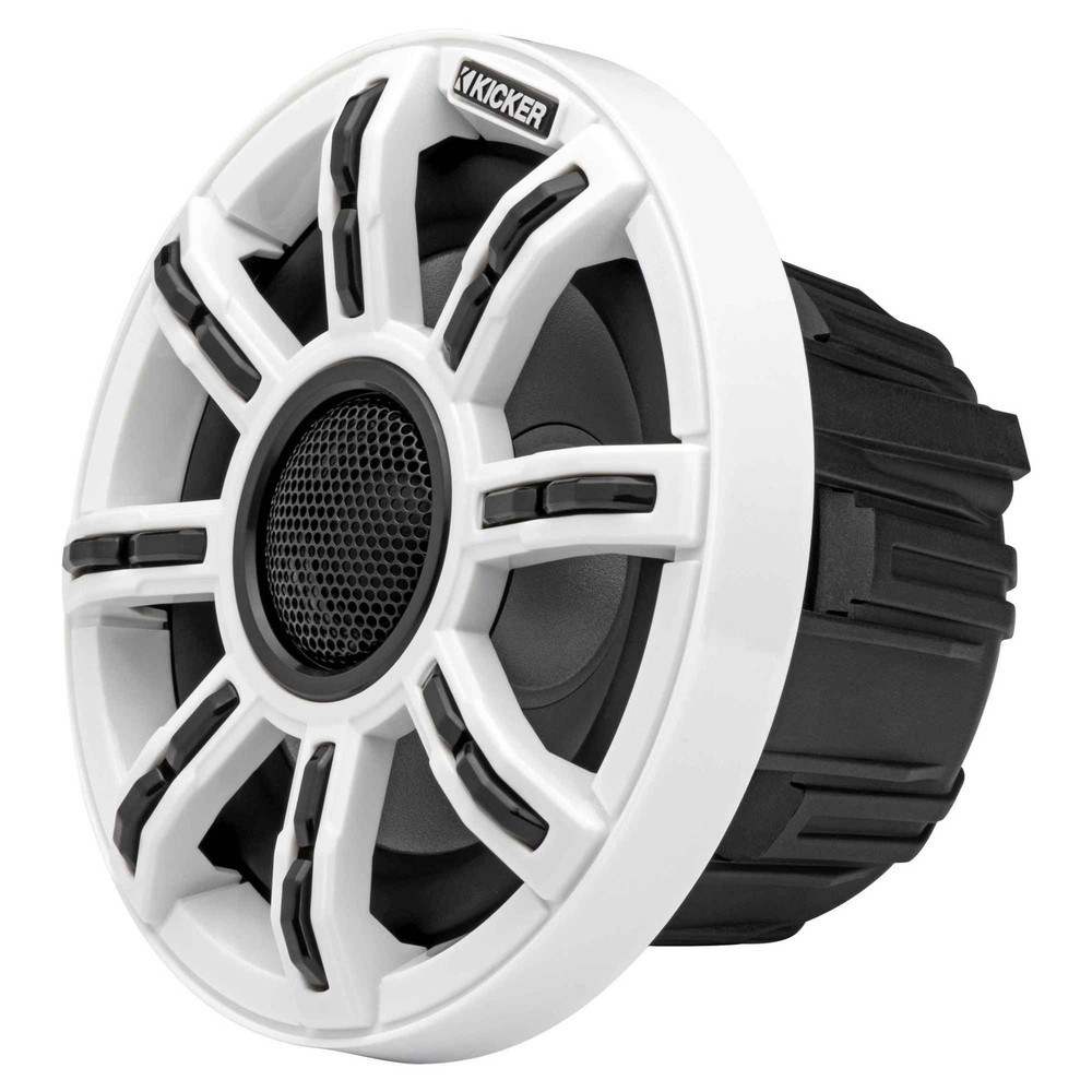 Kicker Premium Marine 6.5" Speaker and Amplifier bundle Includes LED Remote (...