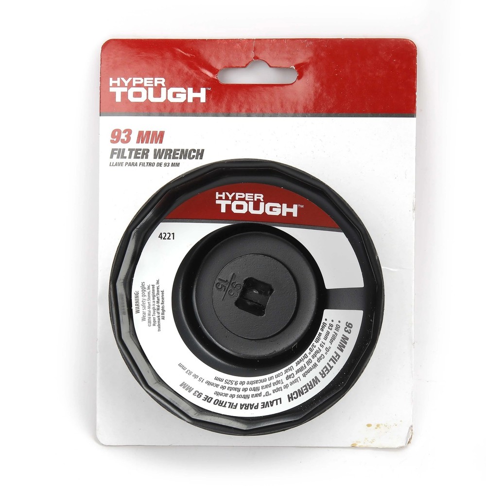 Hyper Tough, Oil Filter "D" Cap Wrench, 93mm