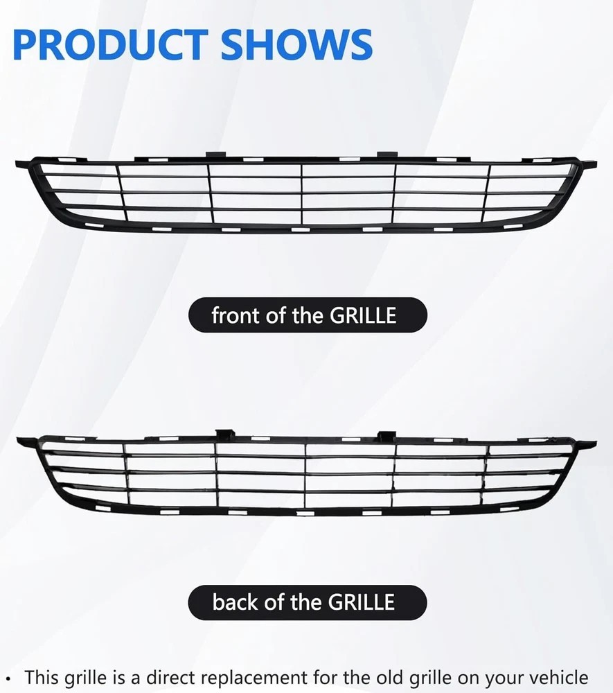 Front Bumper Lower Grille Compatible With 2009 2010 Replacement 09-10 Corolla