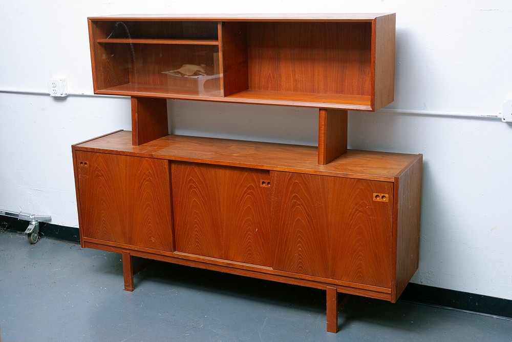 Danish Modern Sideboard and China Cabinet