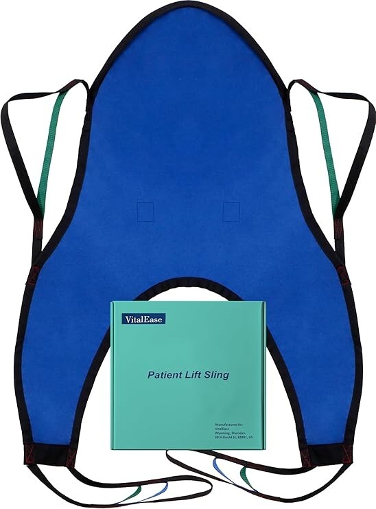 U-Shaped Lift Sling with Head Support Transfer Sling for Elderly Disabled LARGE