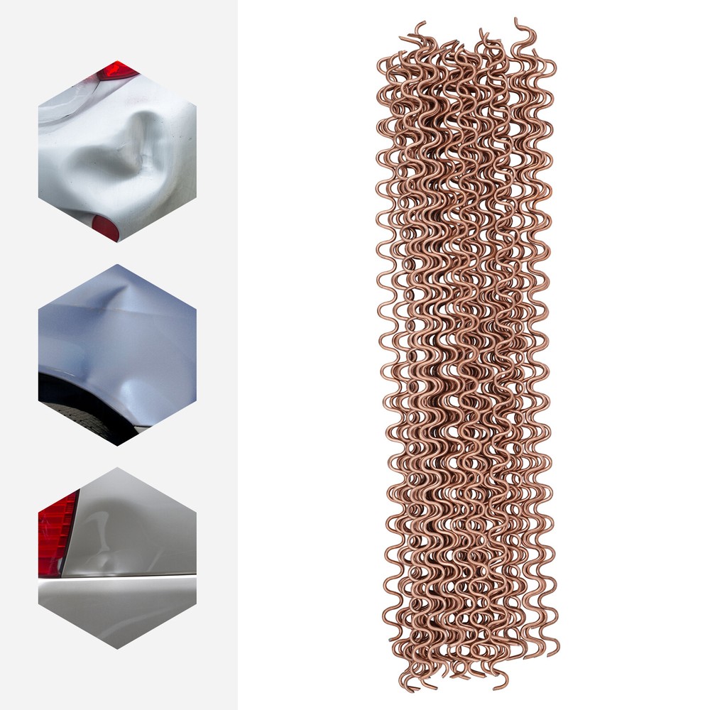 Wave Wiggle Wire Dent Puller Panel Beating Pulling Claw Panel Repair 50Pcs Kits