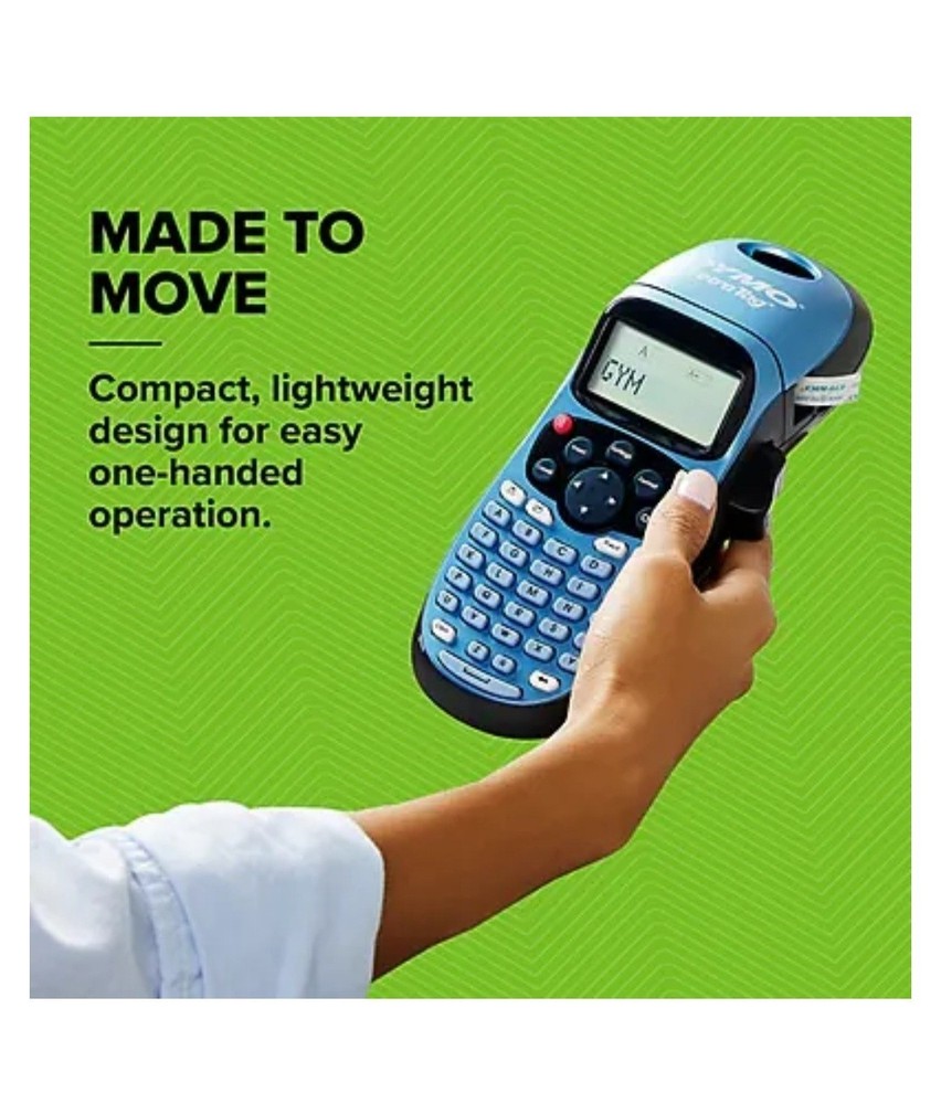 DYMO Portable Printer Handheld Label Maker Black Silver Letratag 100H+. SEALED