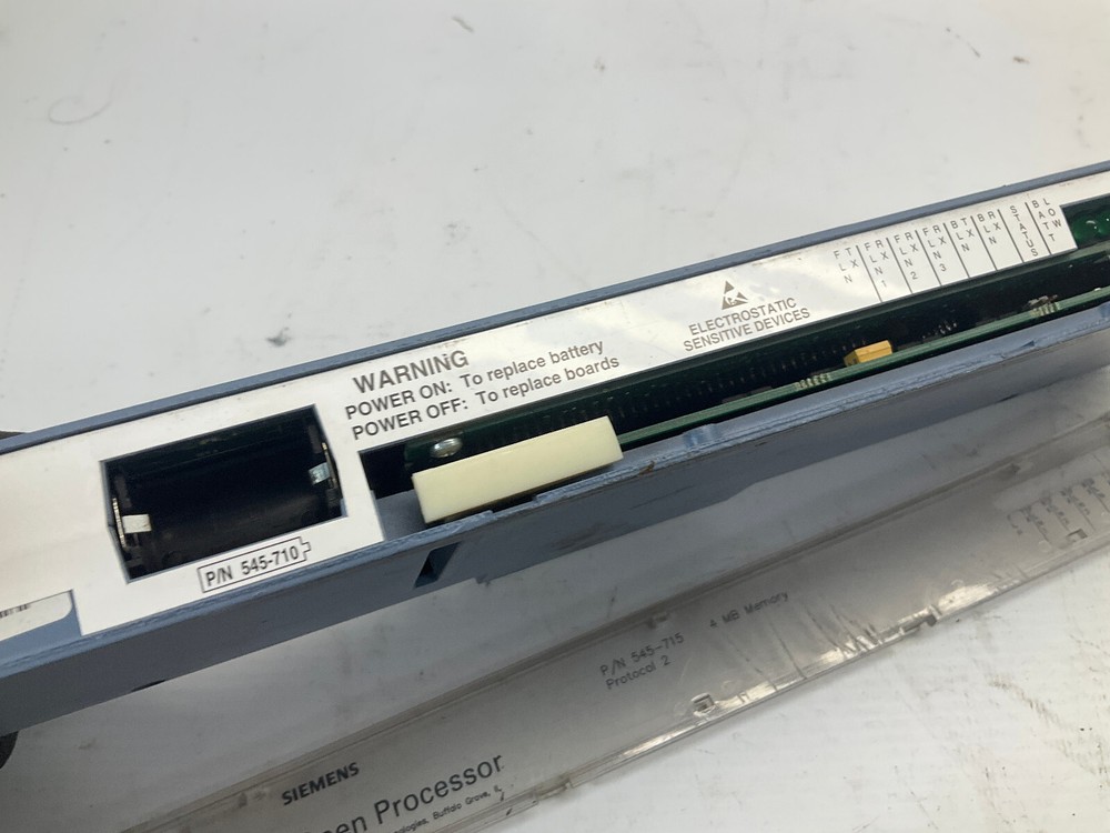 Siemens Processor Control Module P/N 545-715 B