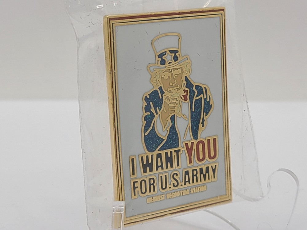 Uncle Sam Poster Style Pin