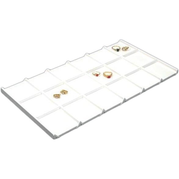 Jewelry Display Tray Insert Finding Showcase White Unit