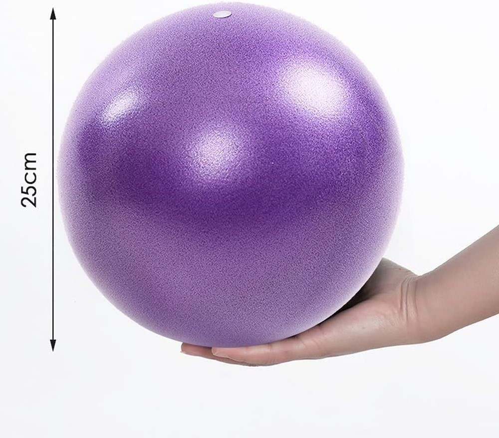 Compact & Versatile Purple Mini Workout Ball - Ideal for Yoga & Core Exercises