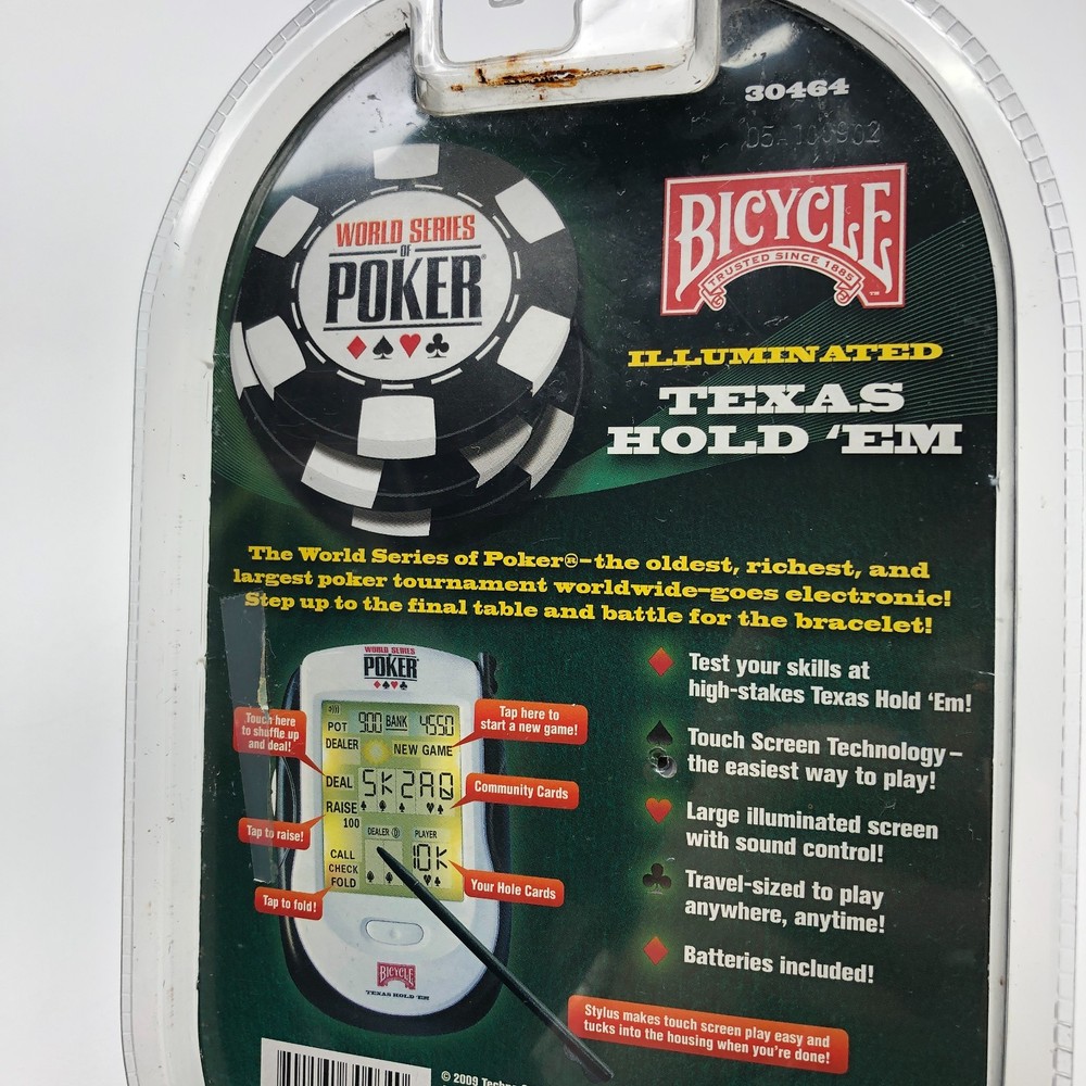 Tech Source World Series Poker Bicycle Illuminated Texas Hold Them Handheld 2009