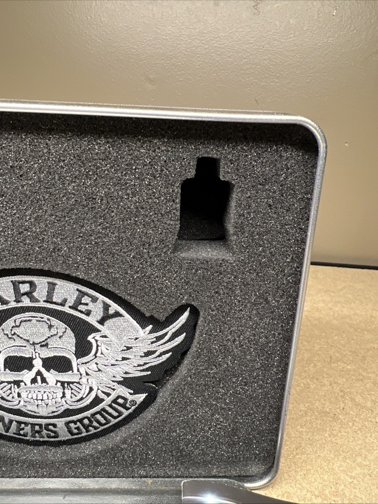 Harley Owners Group Set with Badge, Pin, Missing Bell