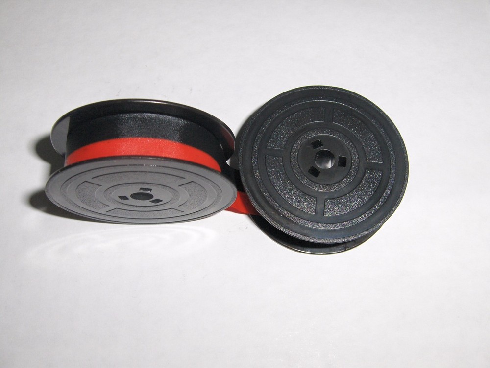 Olivetti Logos 240 Typewriter Ribbon Black & Red Ink Original Olivetti Spools