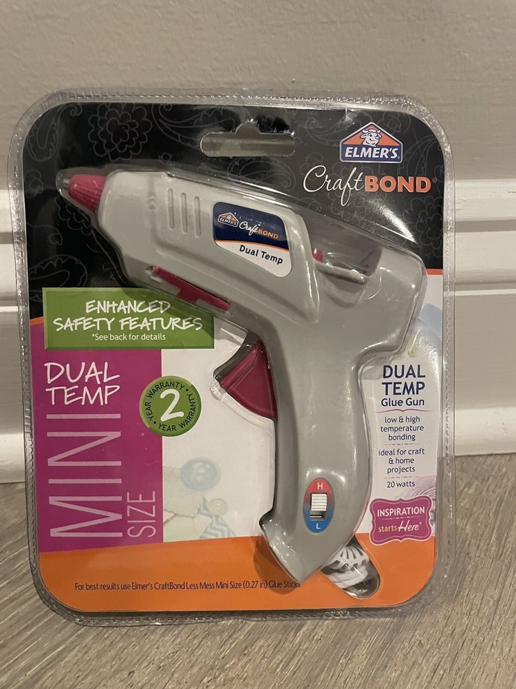 Elmers Craft Bond Dual Temp Mini Glue Gun 20w Wow Fast Ship