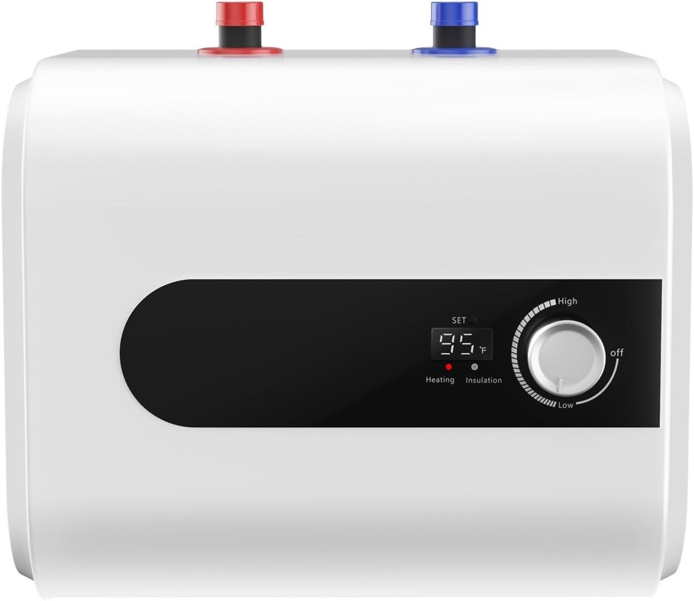 1.6Gal Mini Tank Water Heater 1500W Electric Under Sink 110V Point Use (28)