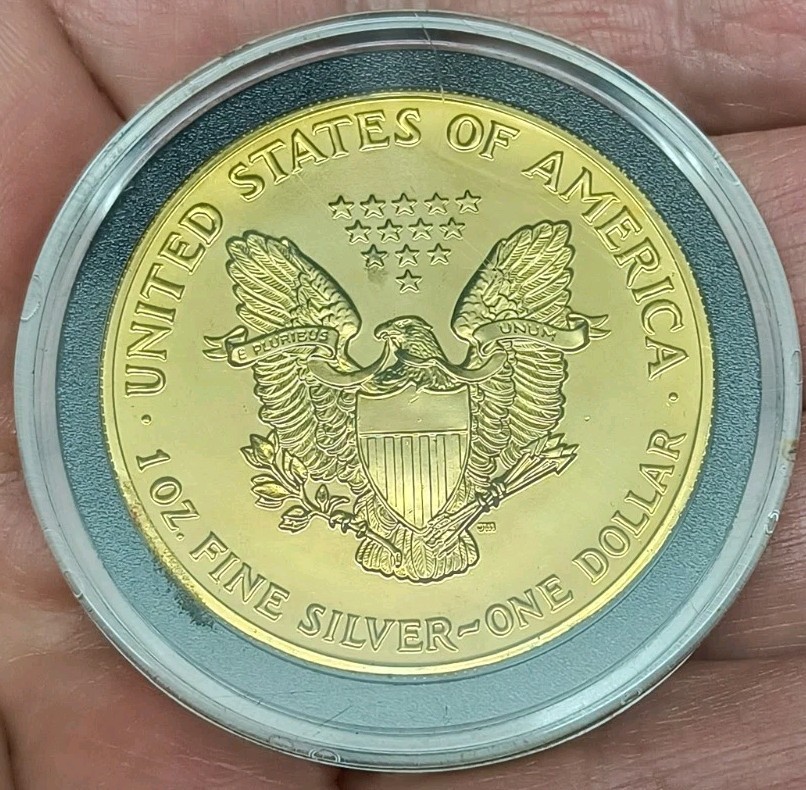 1991 Gold Plated Silver Eagle