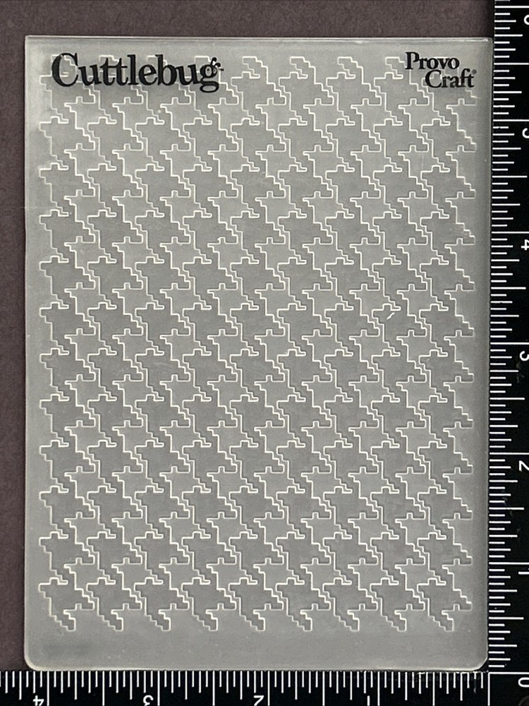 Cuttlebug Houndstooth Embossing Folder, Scrapbooking, Card Making Crafts