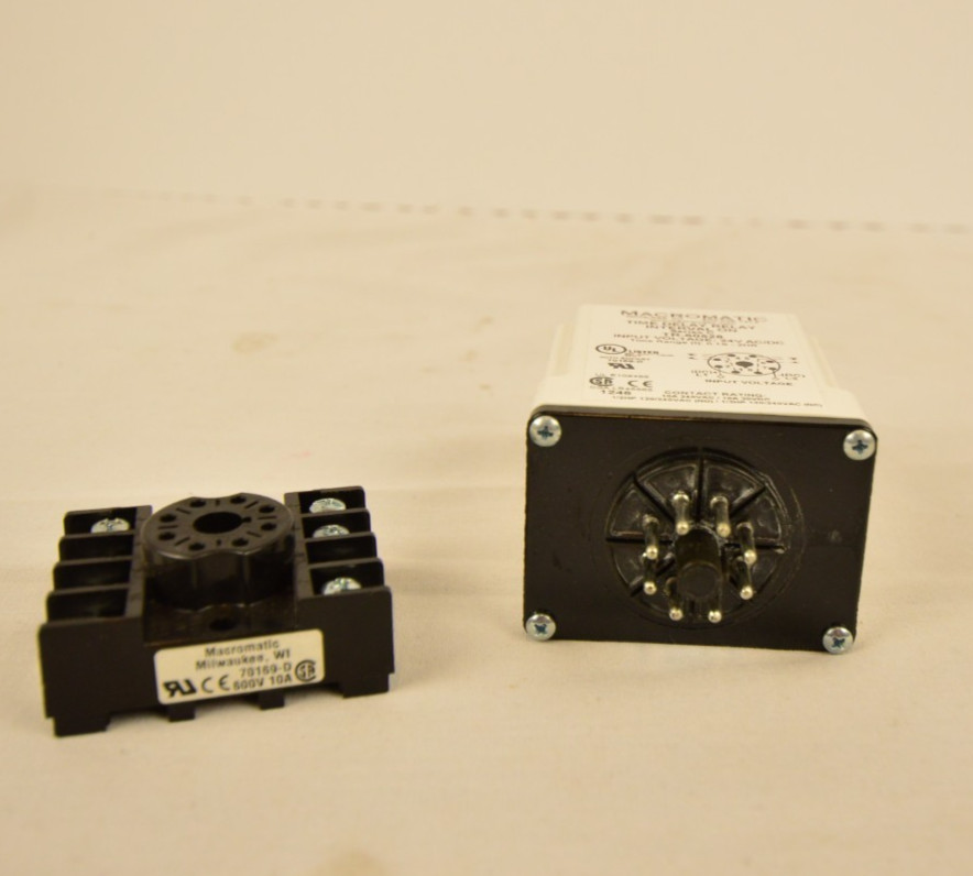 Macromatic Programmable Time Delay Relay Series C TR-60528 with Socket New