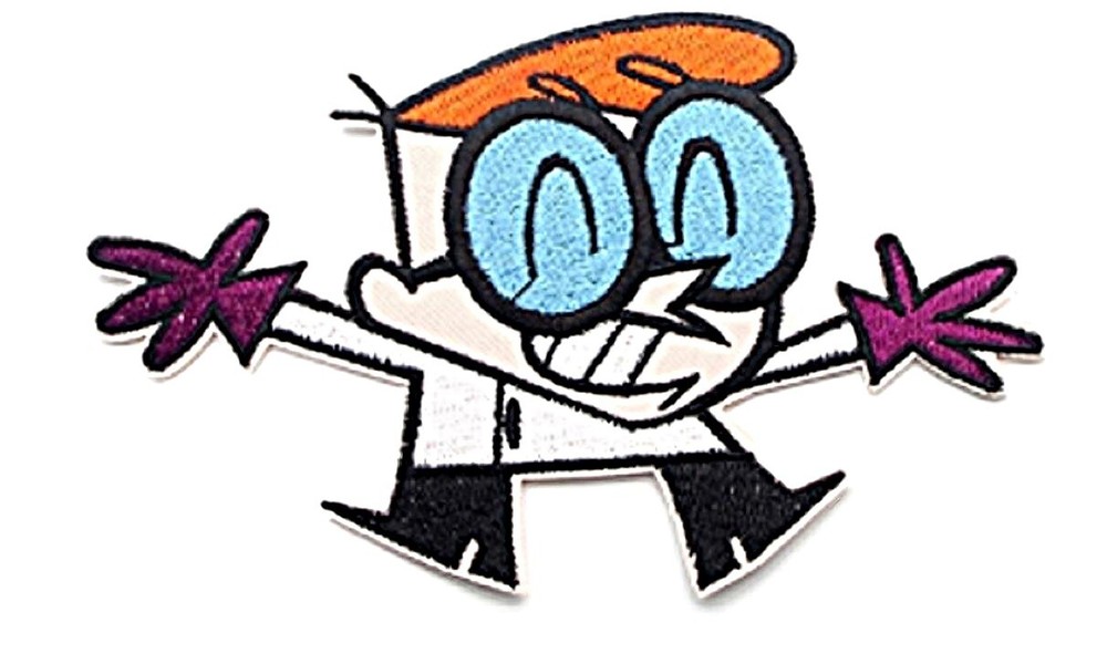 Dexter's Lab Dexter Character Embroidered 3 1/2" Tall Iron on Patch