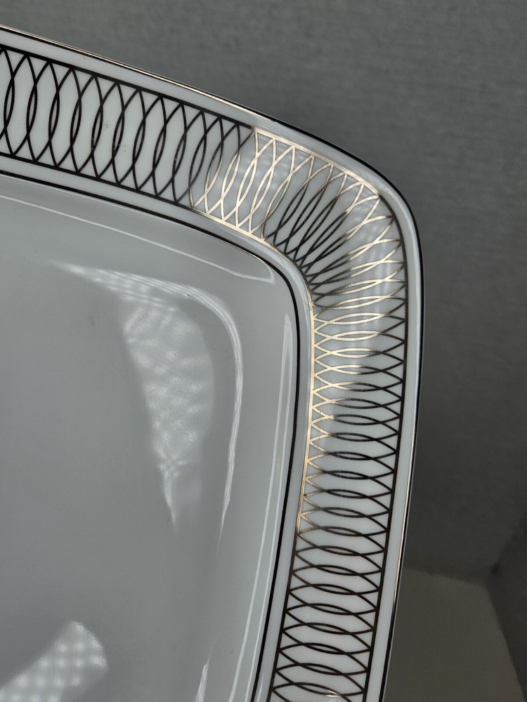 Lenox Paradigm Platinum Square Platter / Plate 12"