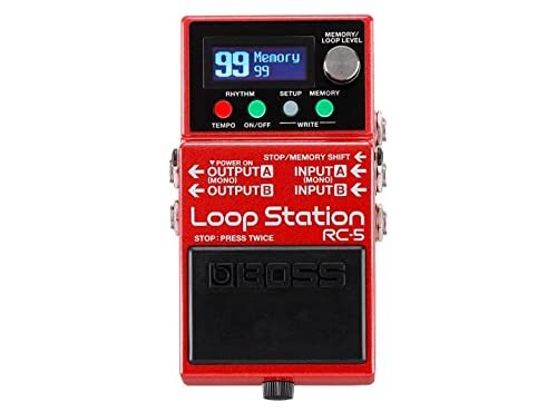 BOSS RC-5 Loop Station Red Evolved creative partner Battery Powered NEW