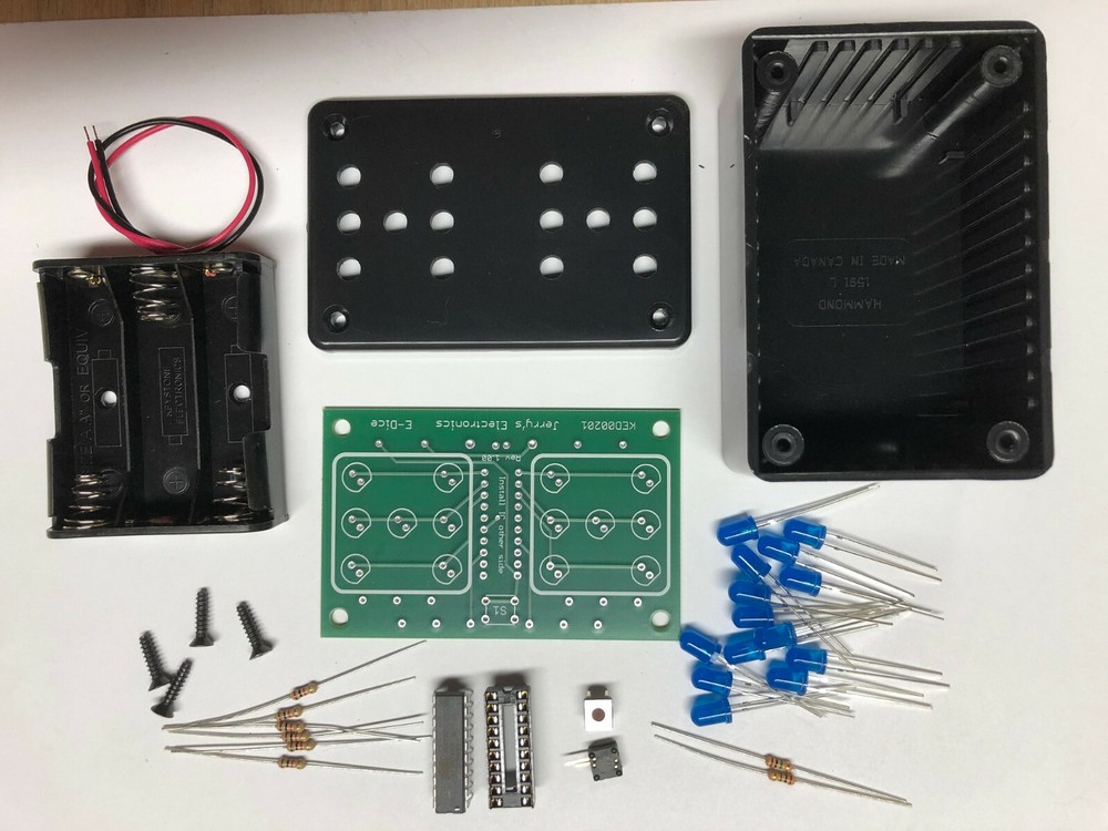 Electronic LED Shaker Rolling Dice Kit diy solder board game Jerrys Electronics