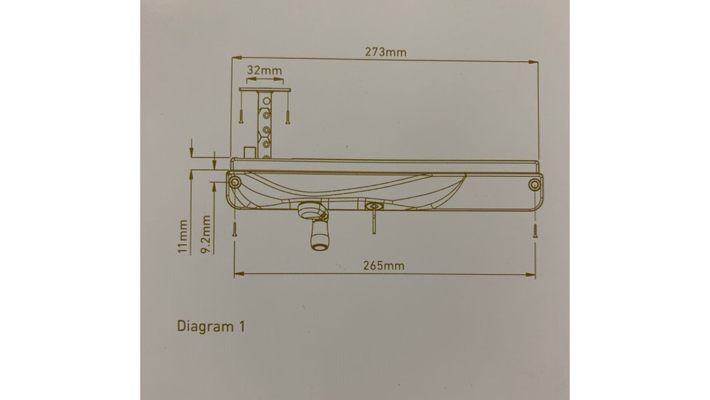 TRADEBASE Window Chain Left Hand Winder White- Lockable