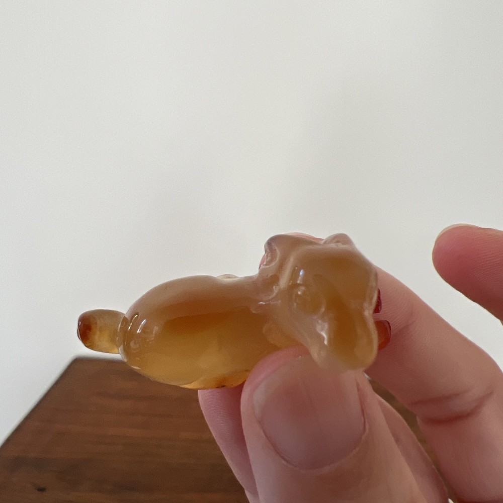 Carved Stone Agate Rabbit Bunny Miniature