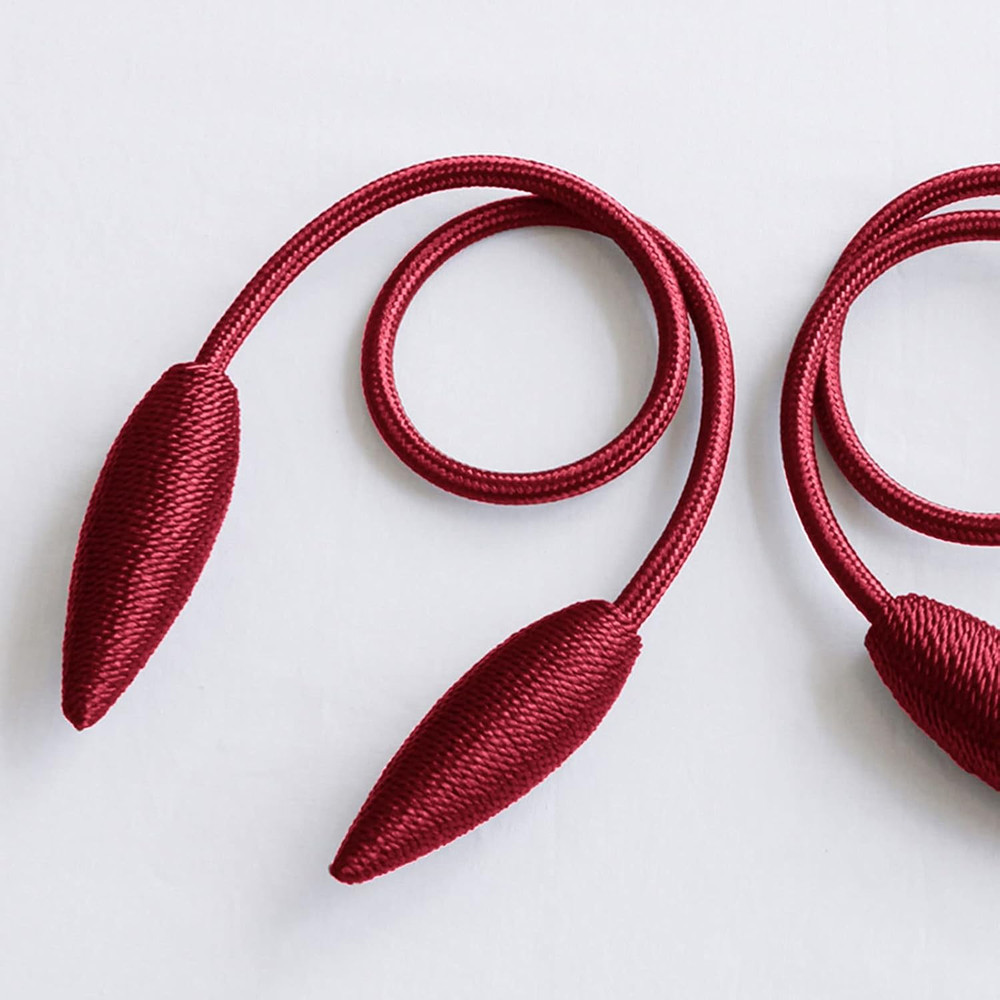 2 Pieces Christmas Curtain Tiebacks Clips Creative Window Drape Twist Tie Backs