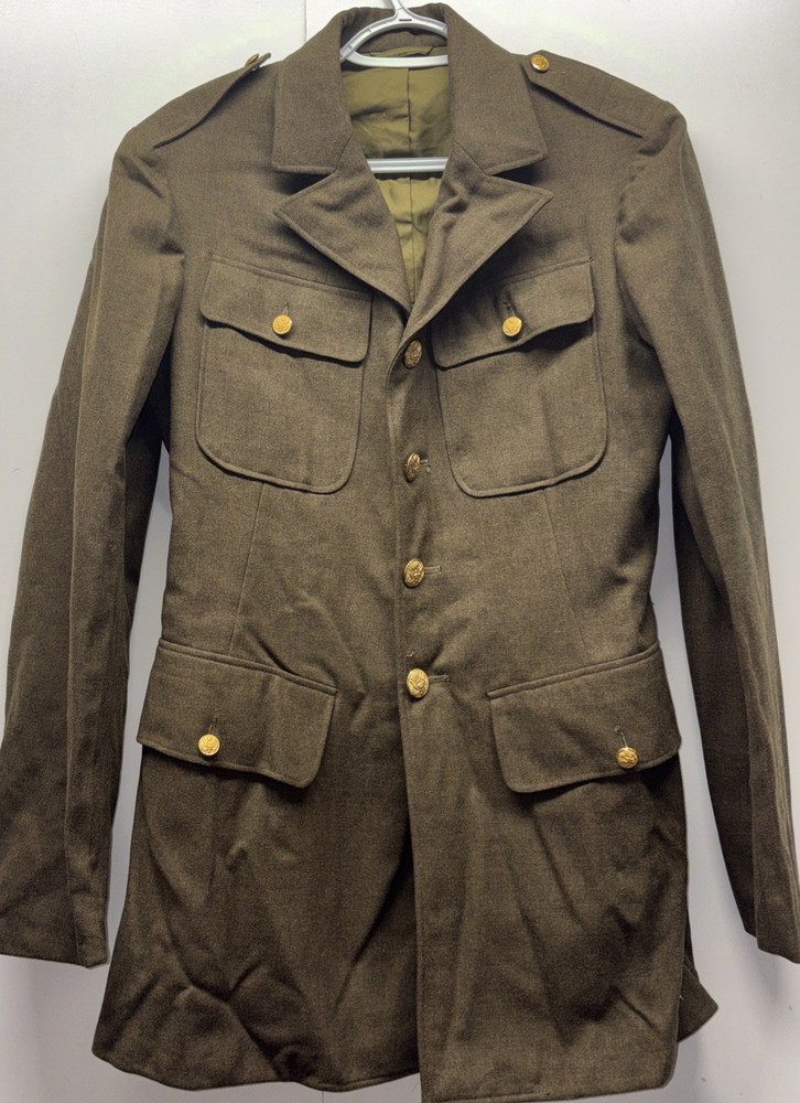 WW2 Us Army 4 Pocket Wool Jacket Mens Size Small
