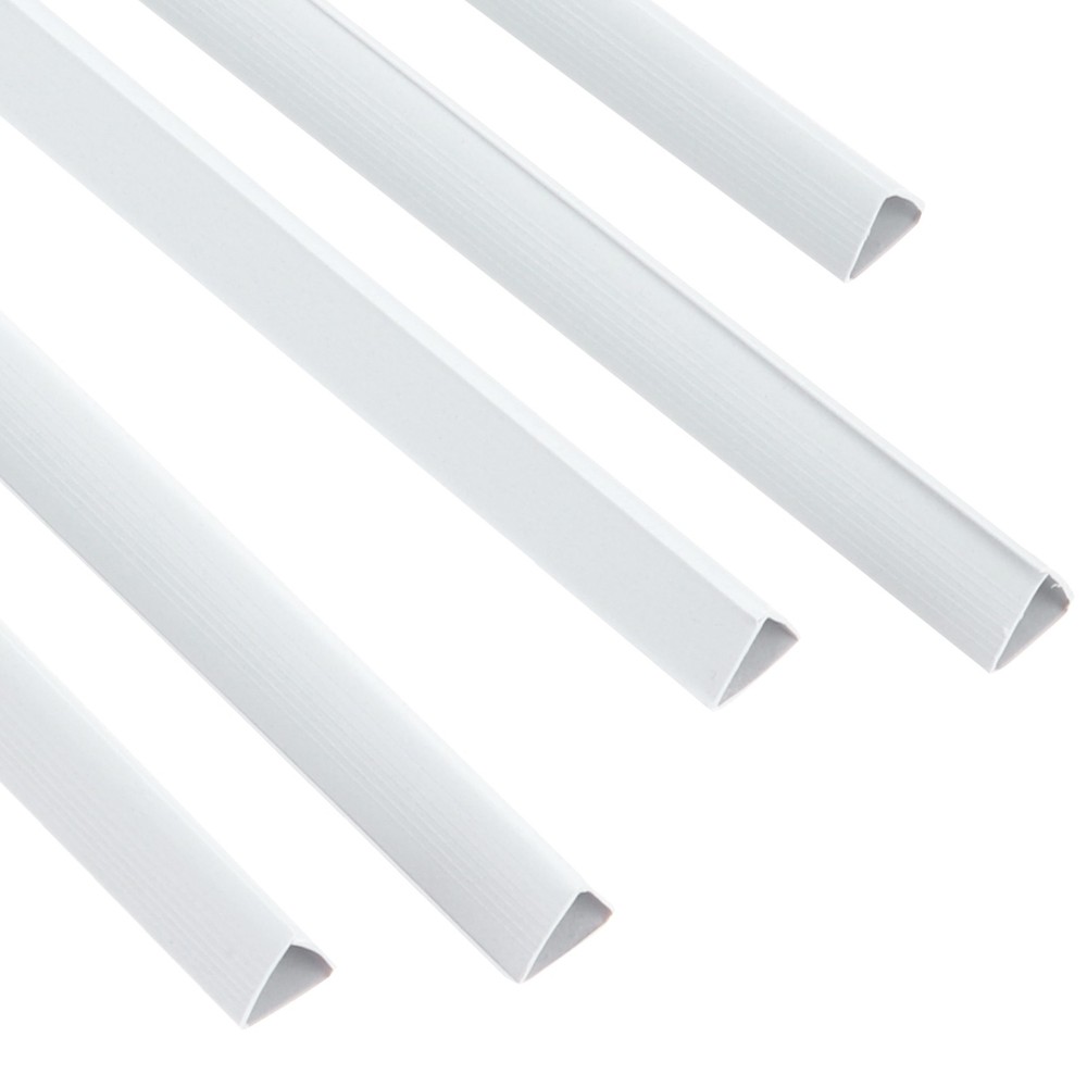 30Pcs Binding Bars, 10mm Binding Bars 70 Sheets Capacity, White