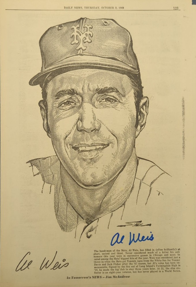 Al Weis Signed Litho (10.5x15)