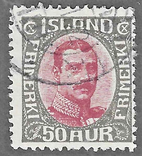 Iceland (1920) - Scott # 125,    Used