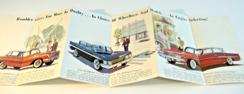 RAMBLER FOR 1961~ AUTOMOBILE BROCHURE