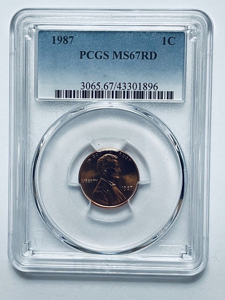 1987 Lincoln Memorial Reverse Cent PCGS MS67RD
